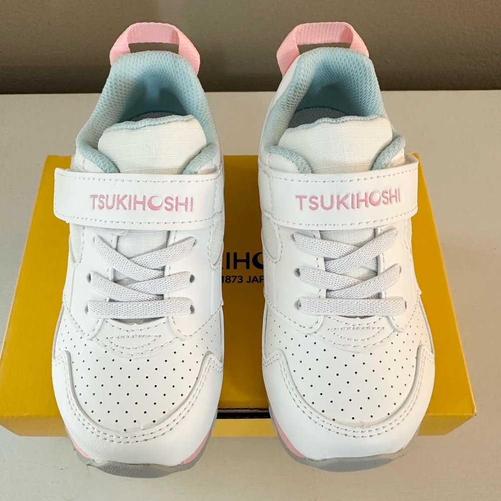 Tsukohoshi White and Pink Racer Sneakers New 8.5 - Picture 2 of 6